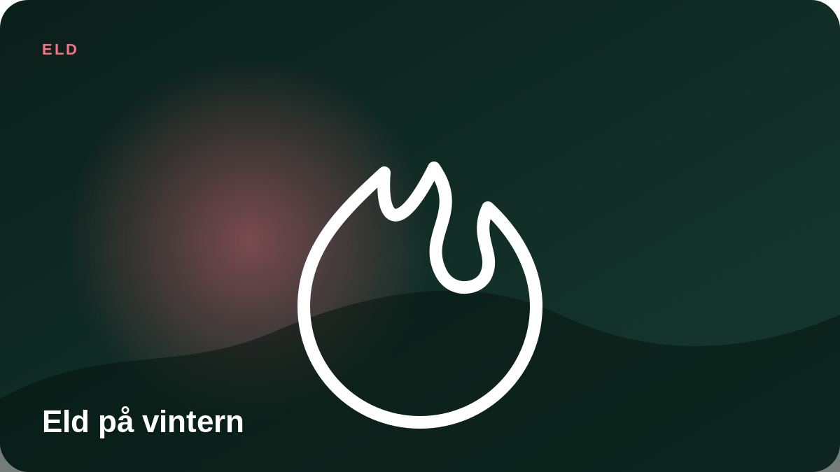 Illustration: Eld på vintern