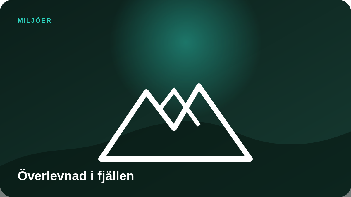 Illustration: Överlevnad i fjällen