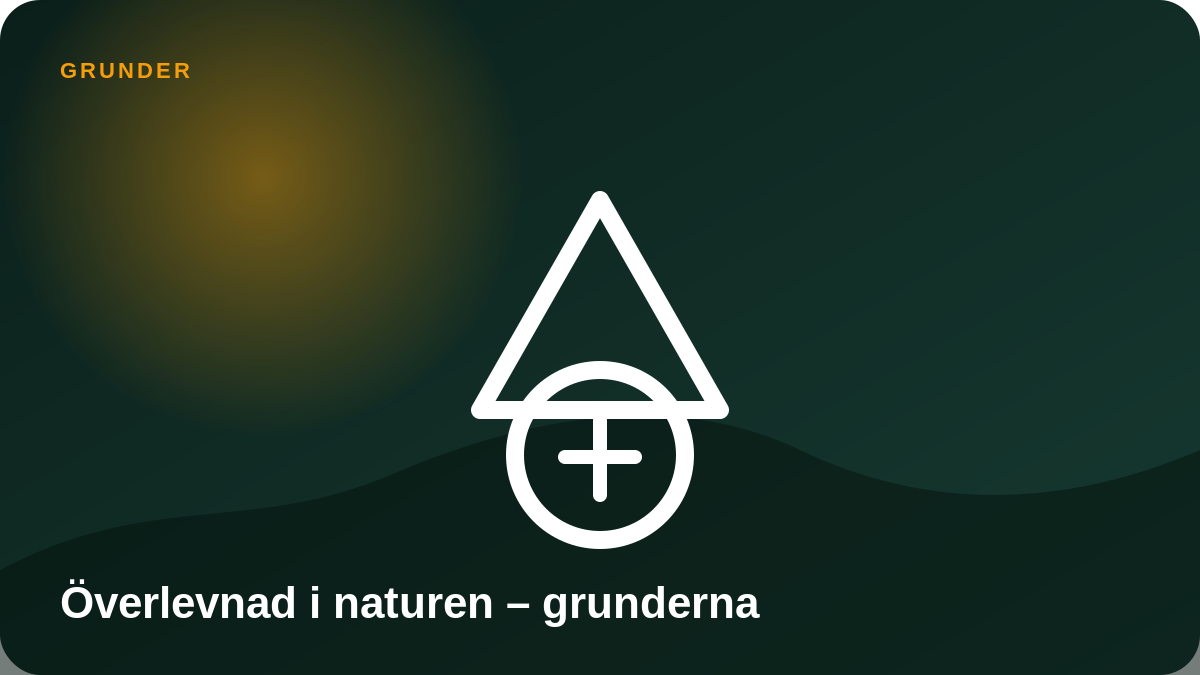 Illustration: Överlevnad i naturen – grunderna