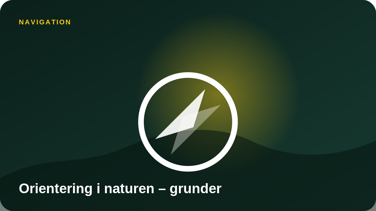 Illustration: Orientering i naturen – grunder
